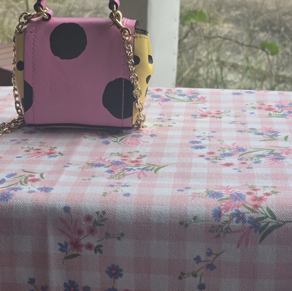 Moschino polka-dot pink and yellow micro crossbody bag - Picture 10 of 16